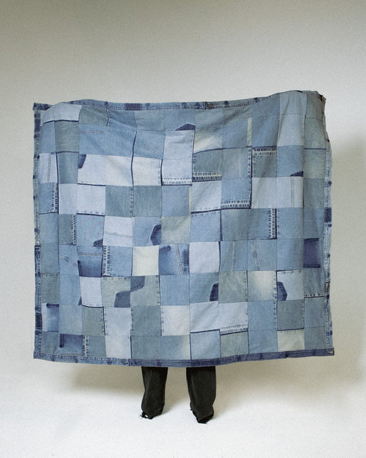 Denim Patchwork Throw